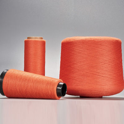 Dipakaikan 16S Count Fancy Yarn Circula Putih 30F Viscose Spun Untuk Panas