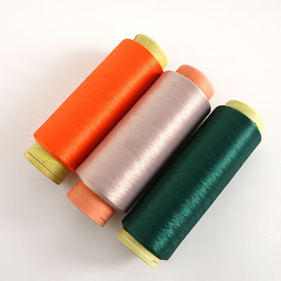 Kaos katun 20S/3 Tinggi 100% Mono Yarn diwarnai Polyester 210D Sewing Light 300D-1200D Melt Daur Ulang Benang Baja