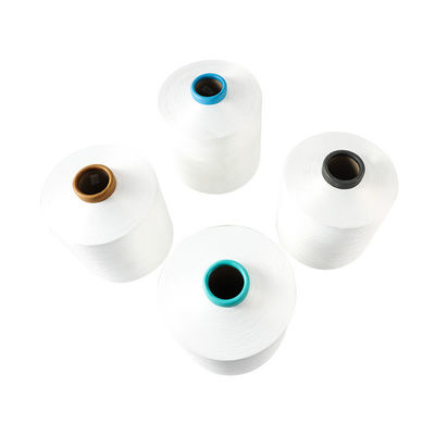 Monofilament Sewing 100 Spun Polyester Garment Anti Bakteri Elastis Katun Weft 203 20S/3