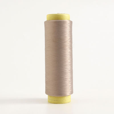 Spun Pet Textile 300D-1200D Polyester Slub Yarn Untuk Pakaian Ringan