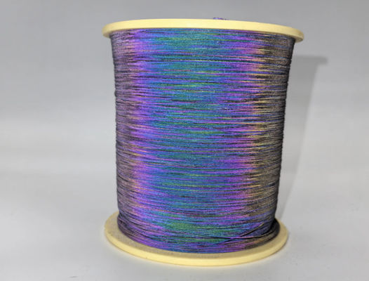 High Visibility Rainbow Reflective Yarn Reflective Thread untuk menjahit pakaian dan merajut