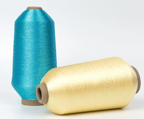 150d 5000y 128g Untwist Rayon Metallic Yarn Brodery Thread Untuk Mesin
